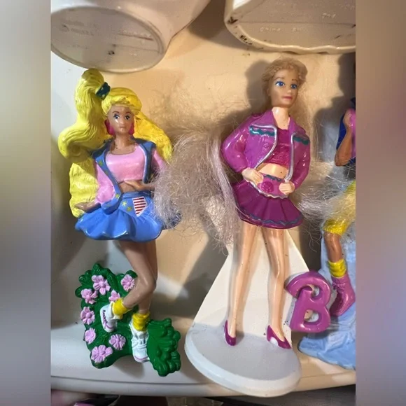 Vintage Mattel 1990’s McDonalds Barbie Happy Meal Kids Toys- Lot Of 7 - Picture 12 of 16